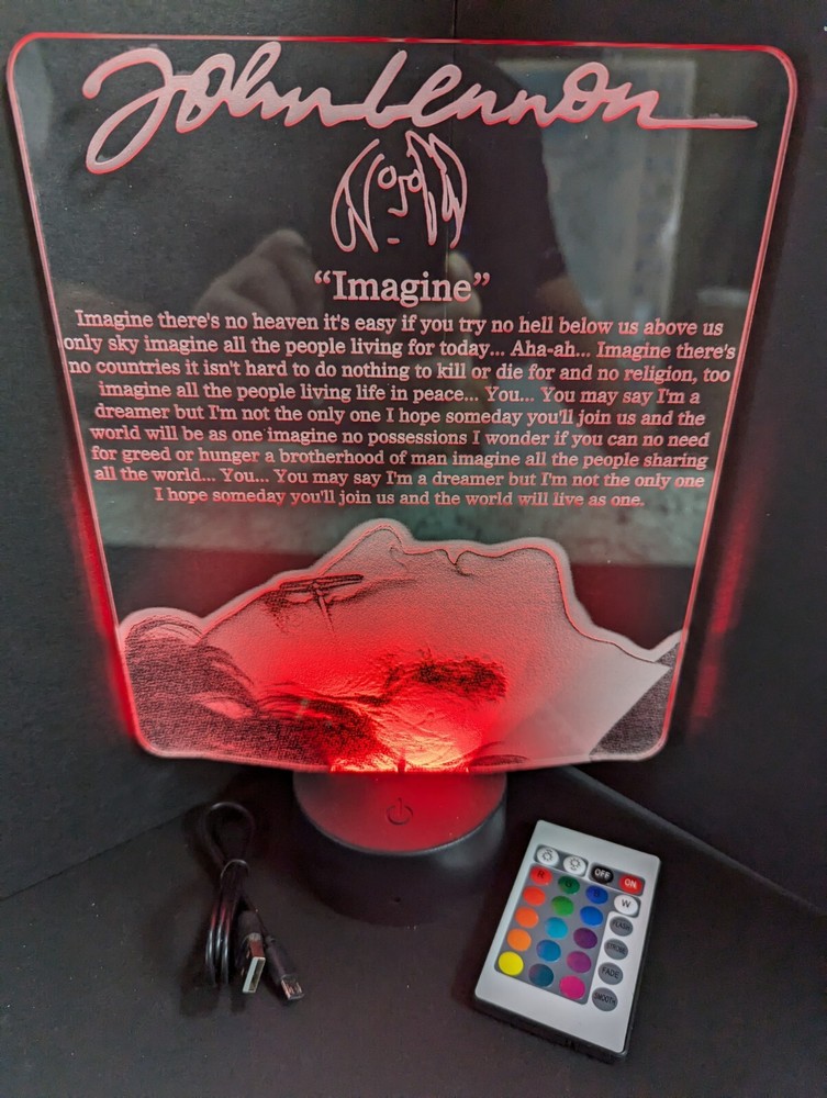 John Lennon Beatles L.E.D. Large light display