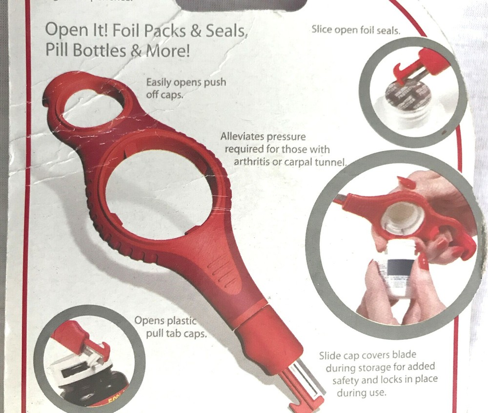 New OPEN IT! RT Red Pill Bottles & Pill Packs - 3 Pack