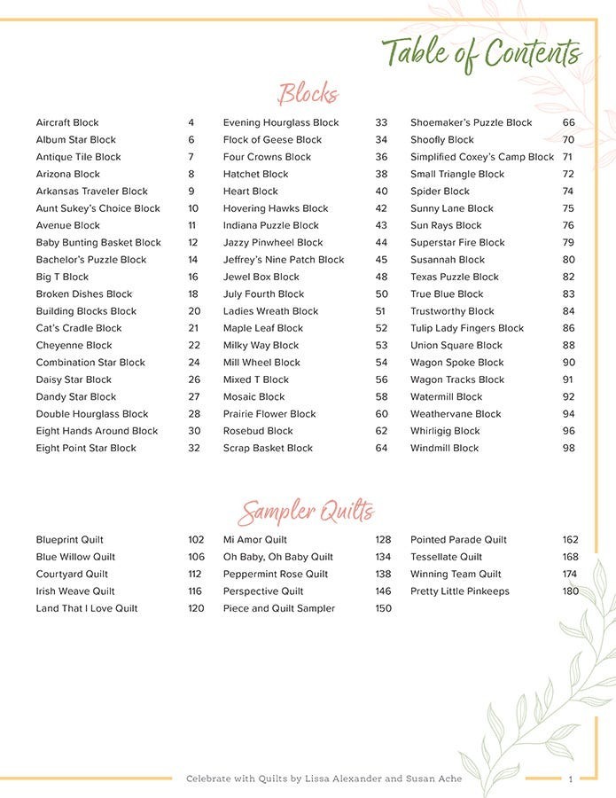 Celebrate with Little Quilts Pattern Book