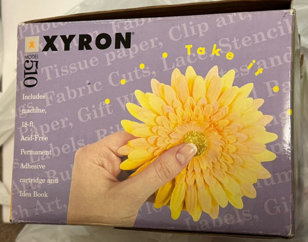 Xyron 510 Sticker Maker Laminator MACHINE ONLY w/ Box Instruct~Scrapbook Crafts