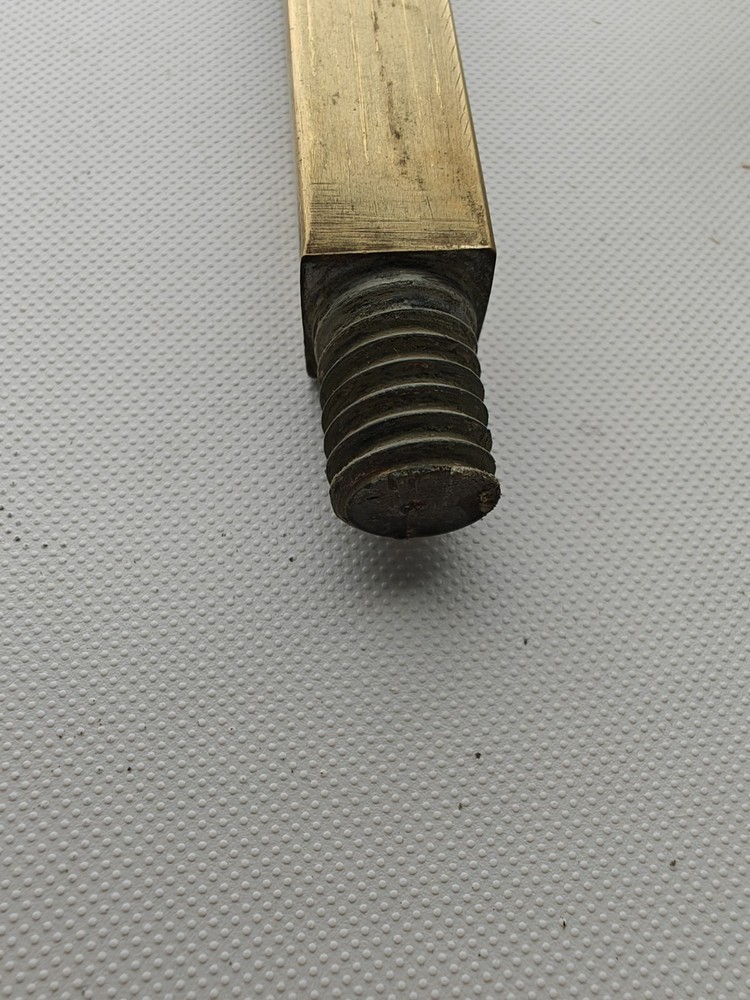 Vintage Brass Fist Hand With Scroll Door Pull Safe Handle