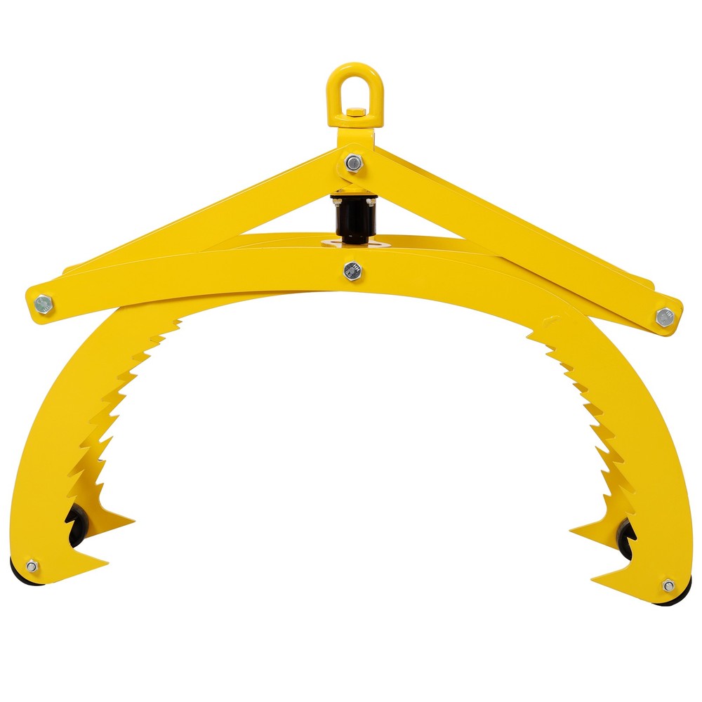 Automatic Grip Log Tongs, 360° Swivel Lifting Tools with 4 Claws, 25” Open