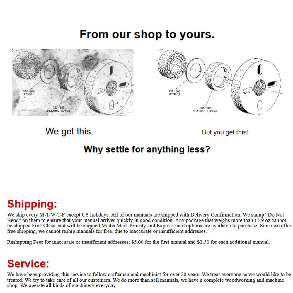 Jones & Shipman 1011 1012 Surface Grinders Operator's Service Manual 1499