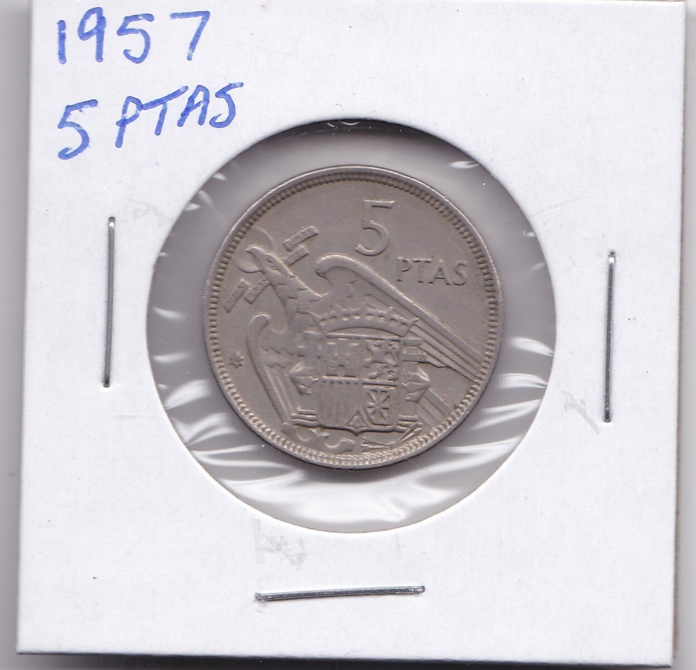 1957 Spain 5 Ptas