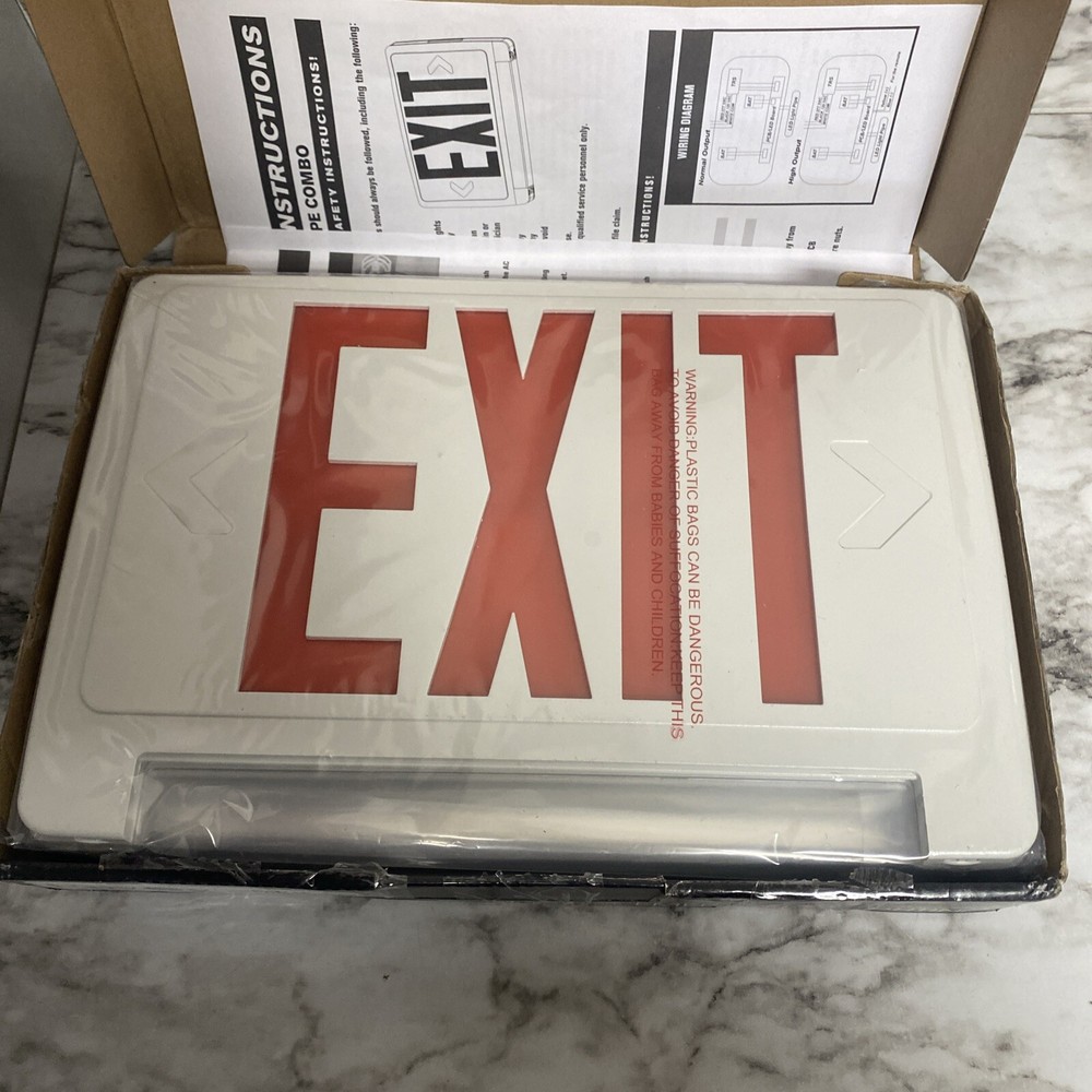 Envoy Lighting RED LETTER EXIT SIGN EEXP2RWRC New