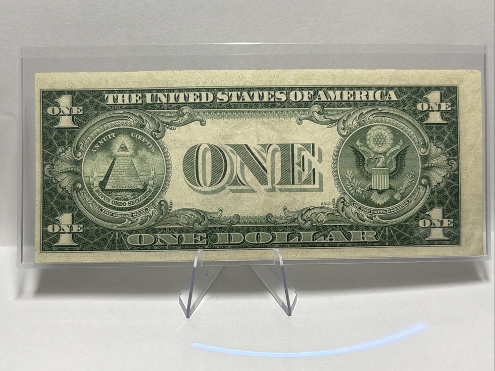 ( Misaligned shearing Error) 1935 F $1 Dollar Silver Certificate Uncirculated