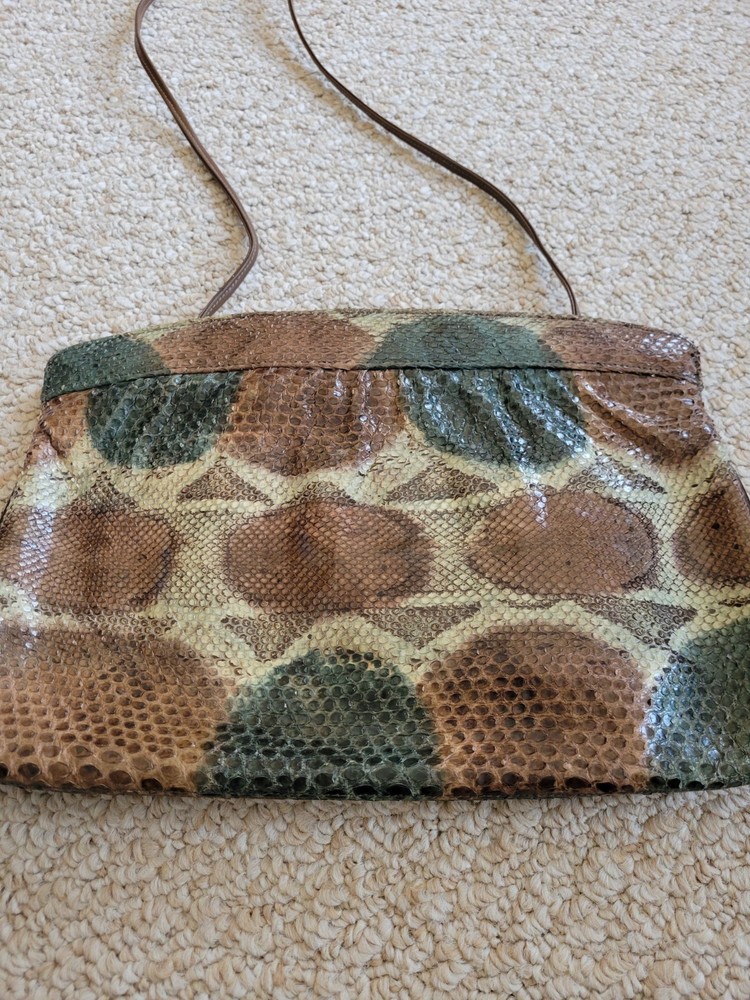 Vintage Python One-of-a-Kind handbag with Strap