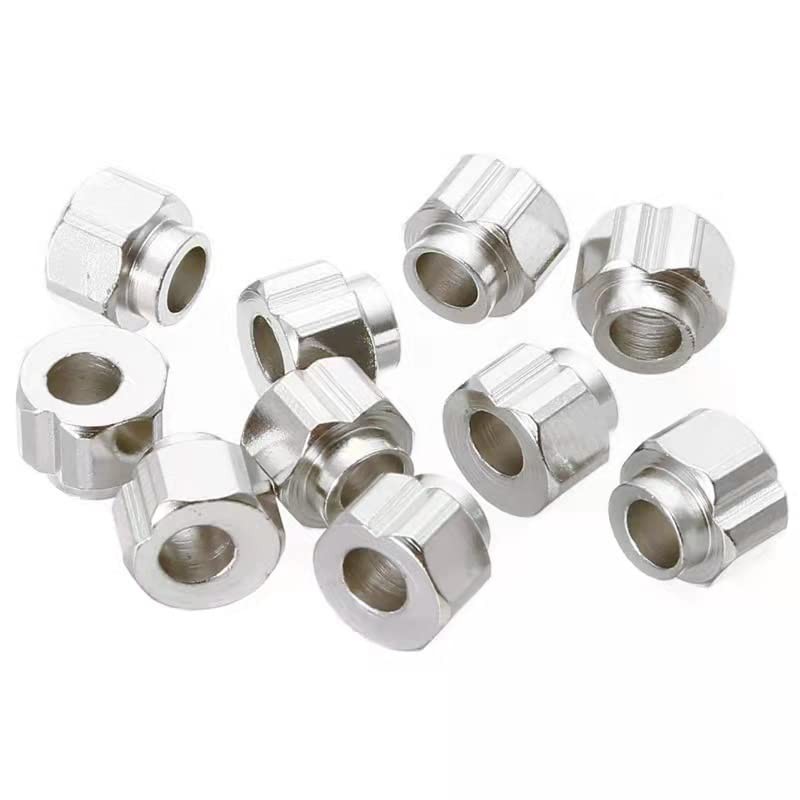 20Pcs 3D Printer Eccentric Nut, Spacer 10mm x 8mm, Silver