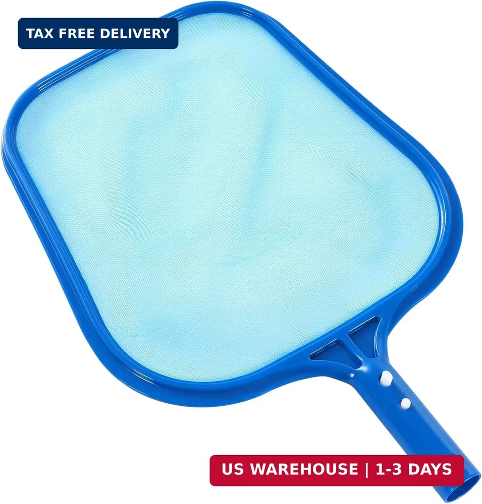 Pool Skimmer - Pool Net, Pool Skimmer Net with Solid Plastic Frame, Skimmer Net