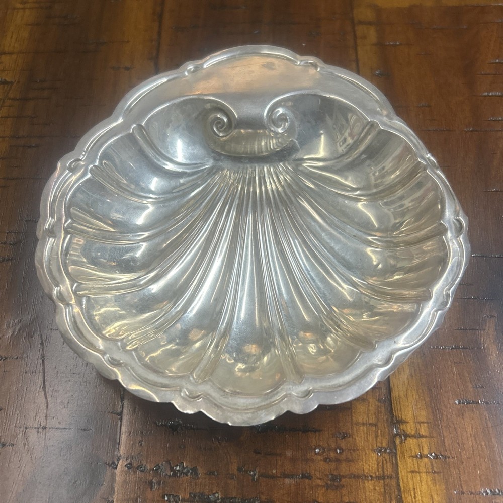 92g Sterling Silver Shell Nut Dish By Tuttle