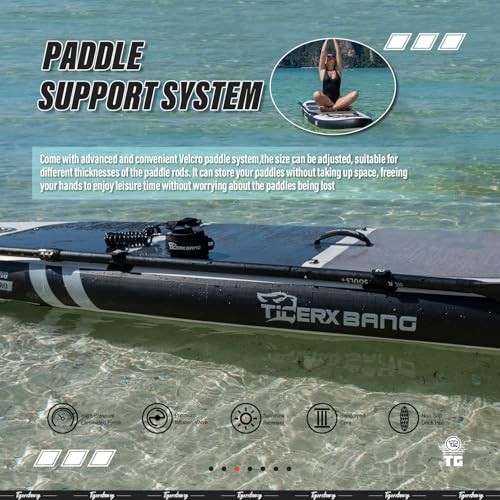 Inflatable Paddle Board with Premium SUP Board Accessories, Allround Paddle