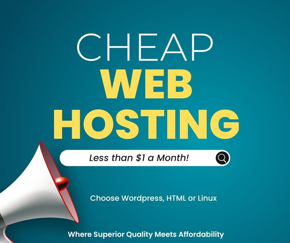 Webhosting less than $1.00 - CHEAP Web Hosting - Wordpress, HTML or Linux