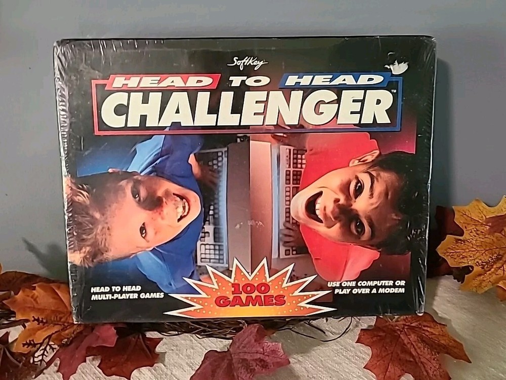 Head To Head Challenger - SoftKey 1995 CD-ROM Windows Compatible PC Video Games