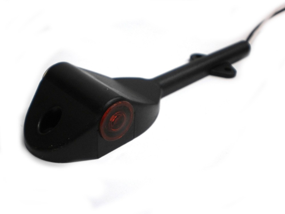 TWO - Low Profile LED Amber and Red Fender Marker Light Trailer RV Camper