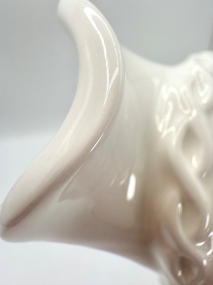 Villa Verde Kari Walmsley Solid White Creamer Ivy Leaf Handle J. Wilfred Sadek