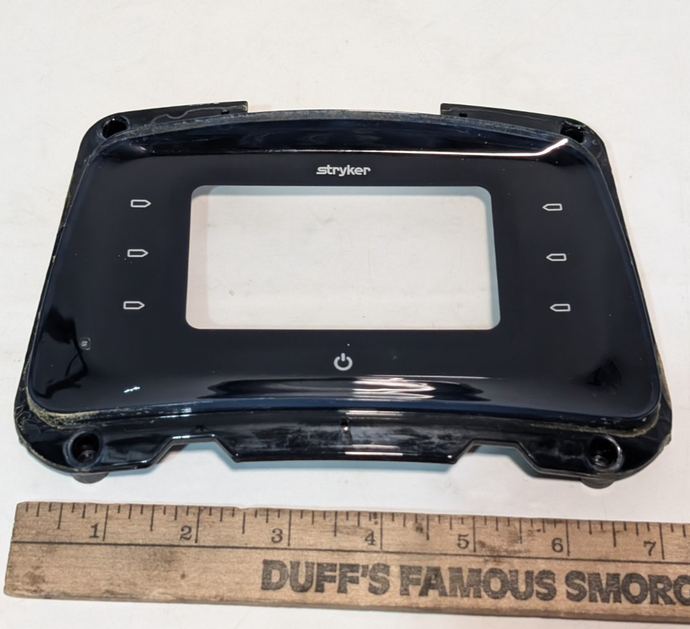 Stryker unknown device model touchscreen bezel front panel cover component black