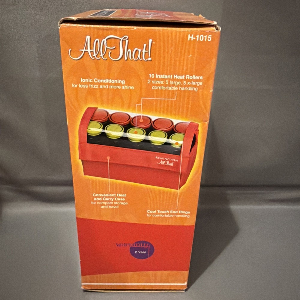 Remington All That Ionic Ceramic Hot Rollers Compact Travel 10 Rollers NIB New