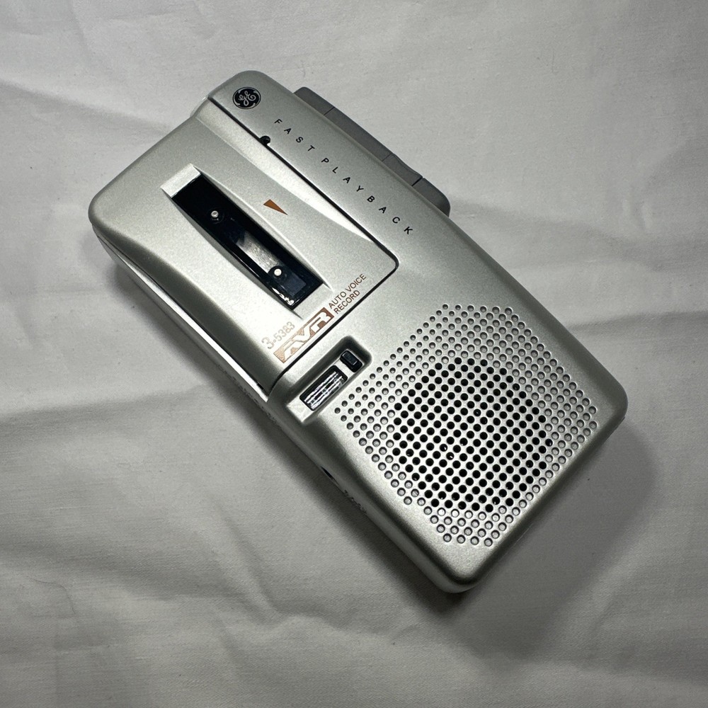 GE 35383 Handheld Cassette Voice Recorder, Tested