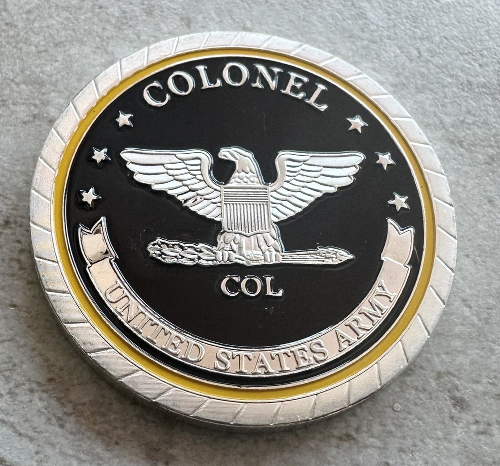 COLONEL ARMY MILITARY CHALLENGE COIN