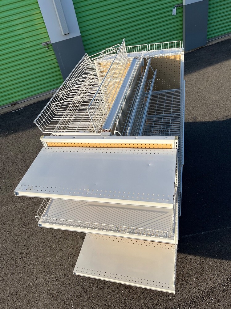 Store Shelving Unit/ Display 4 casters with locks rotates 360 degrees