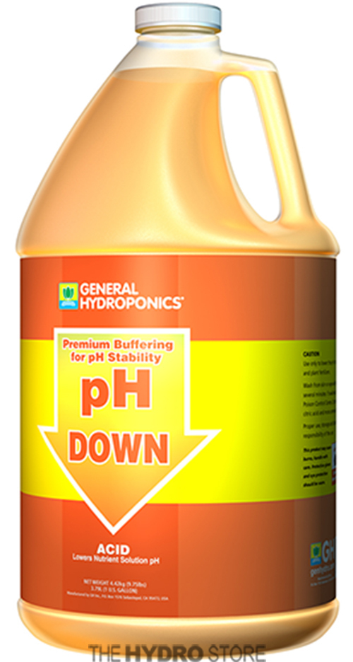 General Hydroponics pH Down 1 Gallon -buffer gh adjuster hydroponic