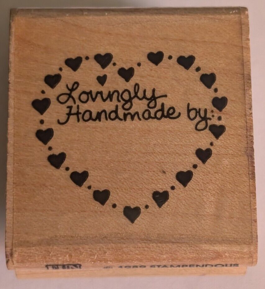 Wood/Rubber Stamp Lovingly Handmade by:  Tiny Hearts