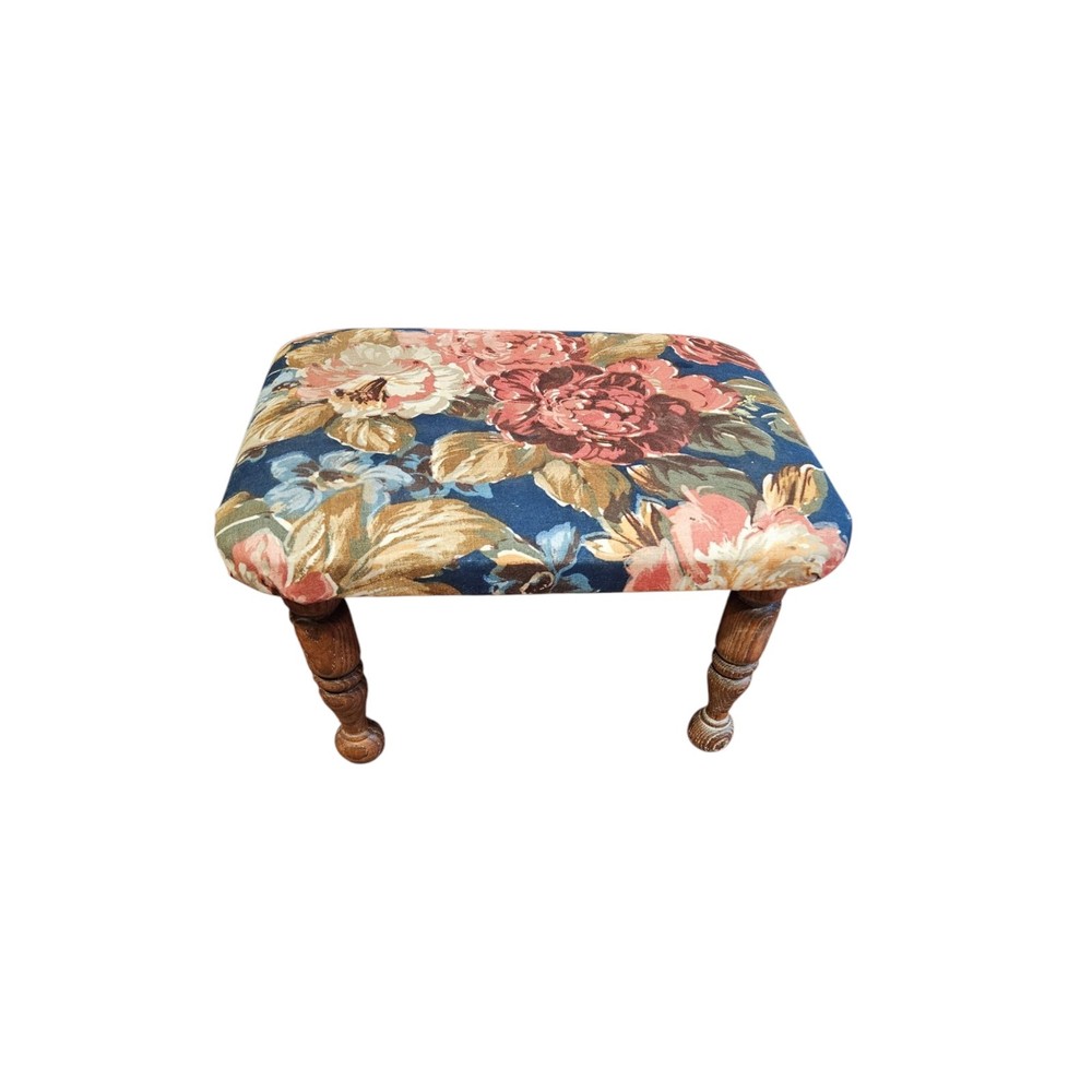 Vintage Stool Floral Pattern