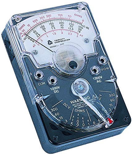 Triplett 3018 Model 310 Hand-Sized Analog Multimeter - AC/DC Voltage, DC Current