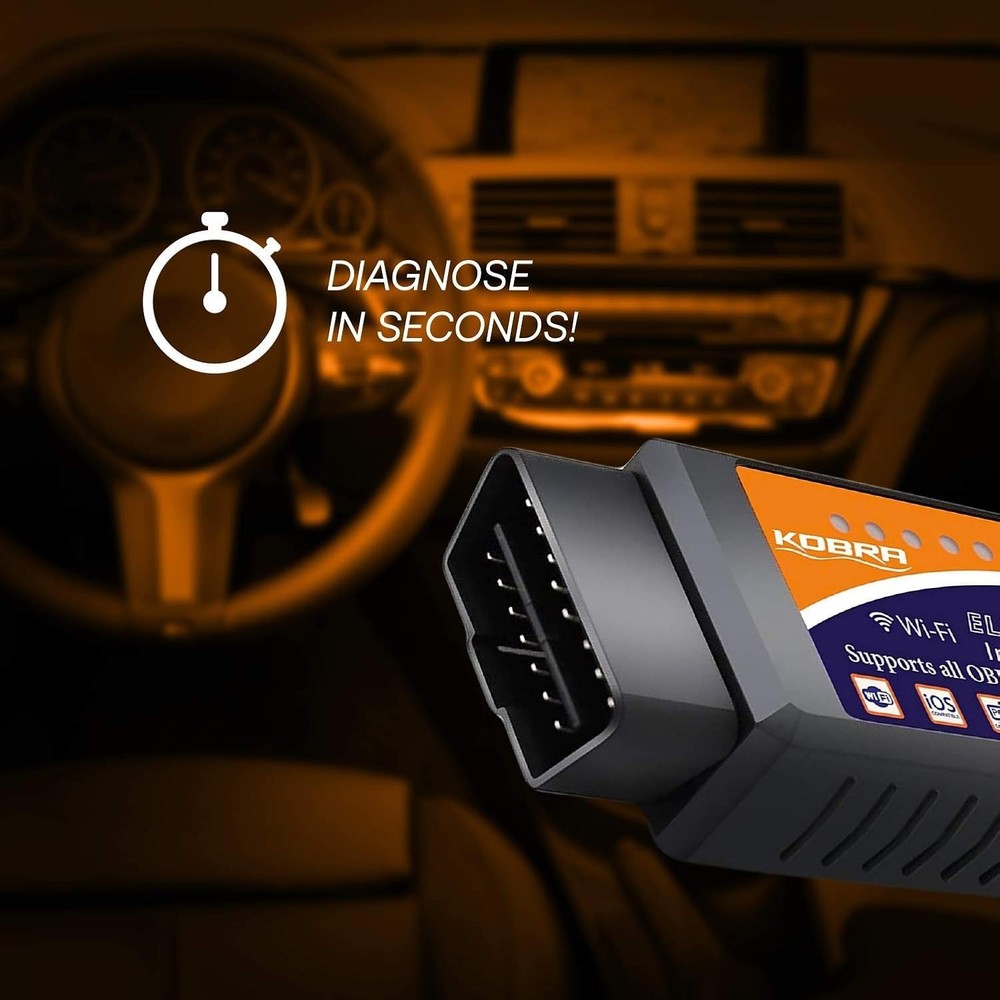 KOBRA OBD2 Scanner: Diagnose 3000 Codes & Clear Check Engine Light - Risk-Free!