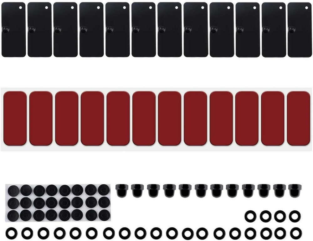 Window Louver Replacement Hardware Double Sided 3M Mounting Installation Kit