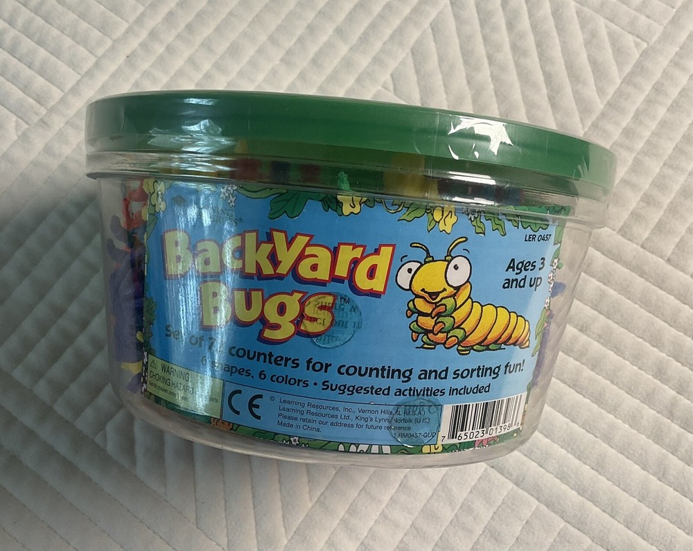 Learning Resources Backyard Bugs Counters - 72 Pieces, Ages 3+ Counting and...