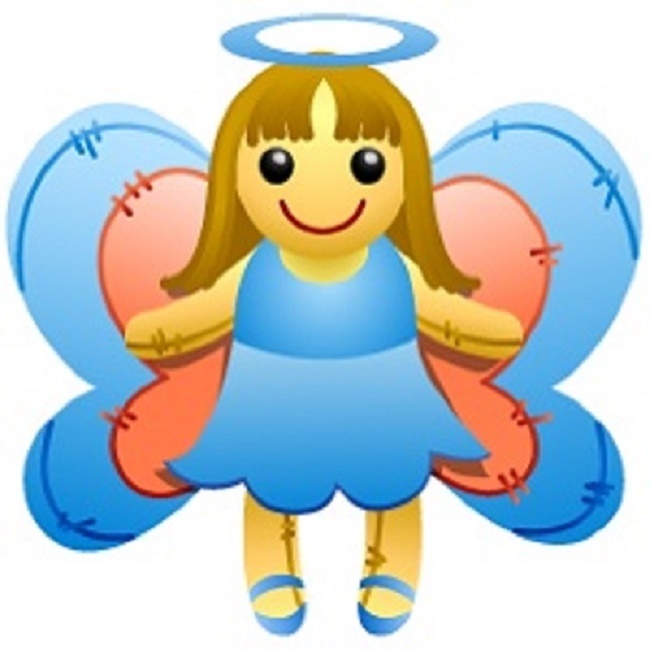 30 Custom Simple Angel Personalized Address Labels