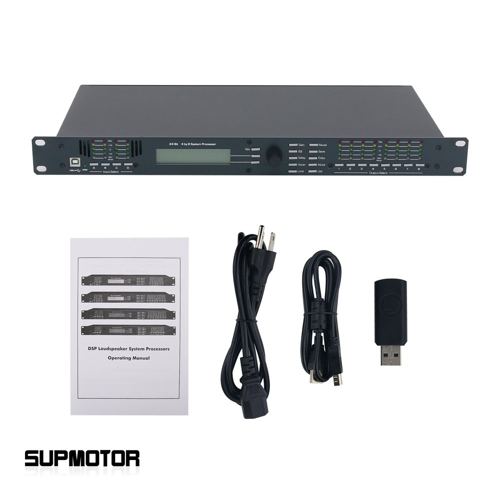 4.8SP 110V/220V Digital Speaker Audio Processor Audio Effector for DriveRack