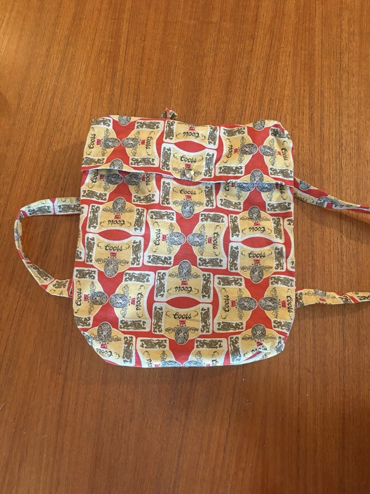 Vintage Handmade Lined Coors Cooler Bag