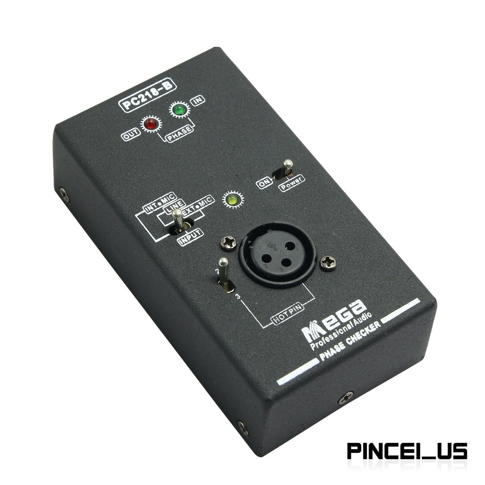 PC218 Phase Polarity Tester Checker Audio Speaker Microphone Sound Testing pe66
