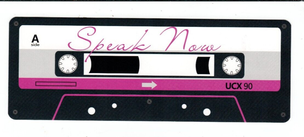 Speak Now Bookmark