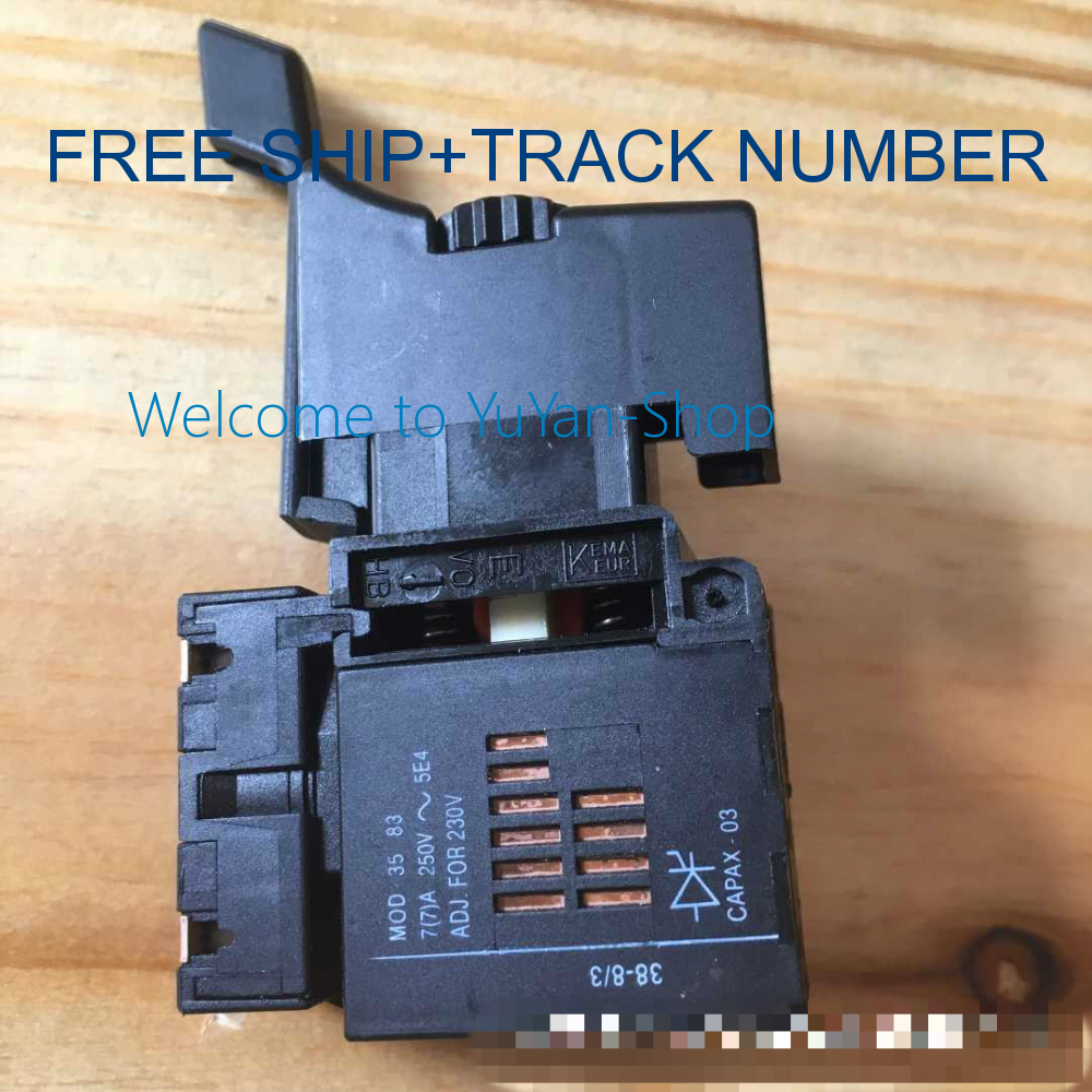 1pc Trigger Switch, Black CAPAX-03 7A 250V MOD 35 83