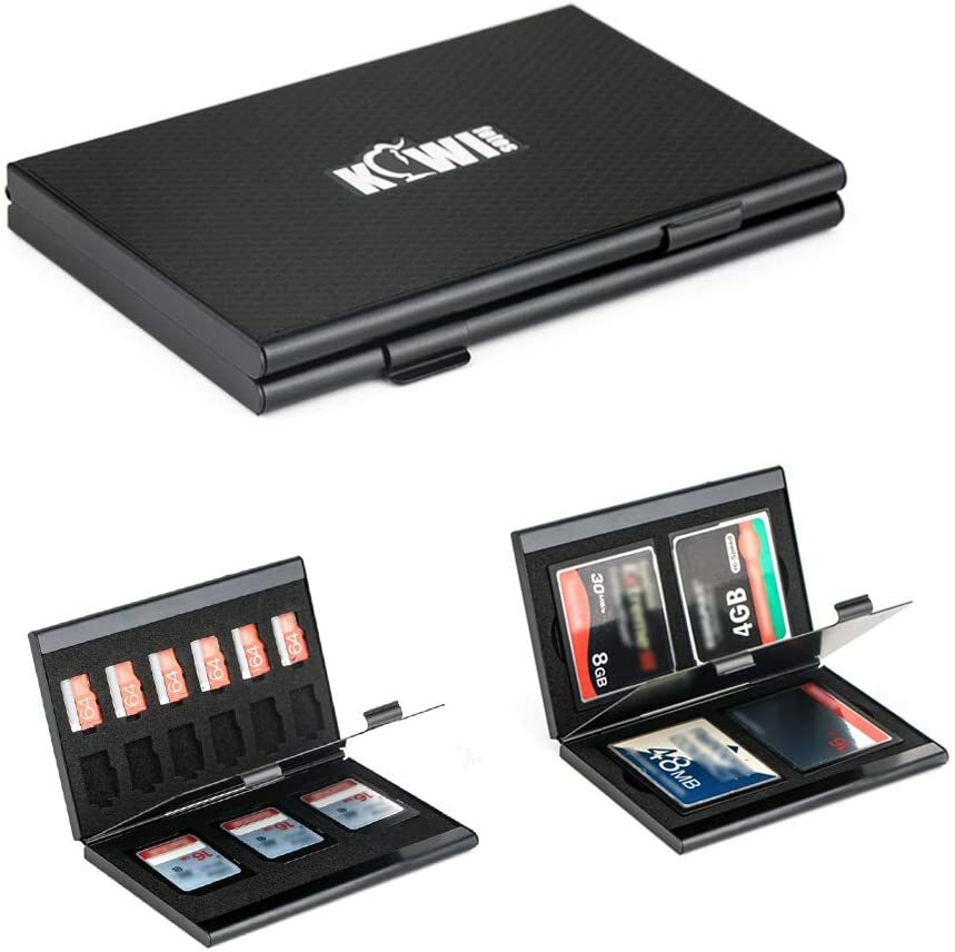 Memory Card Case Holder Storage Variable Foam Inserts for SD SDHC Micro SD CF NS