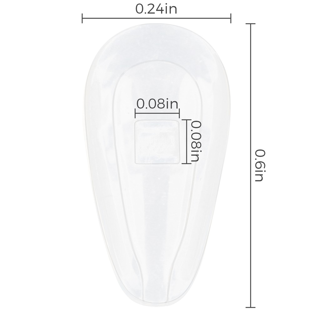 Silicone Replacement Crystal Clear Nose Piece For-Oakley Mileston/ Surface Plate