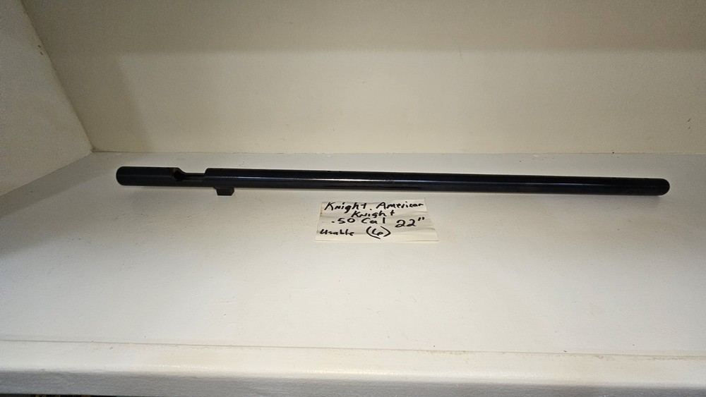 Knight American Knight Inline Muzzleloader 22" Barrel No Breech (6)