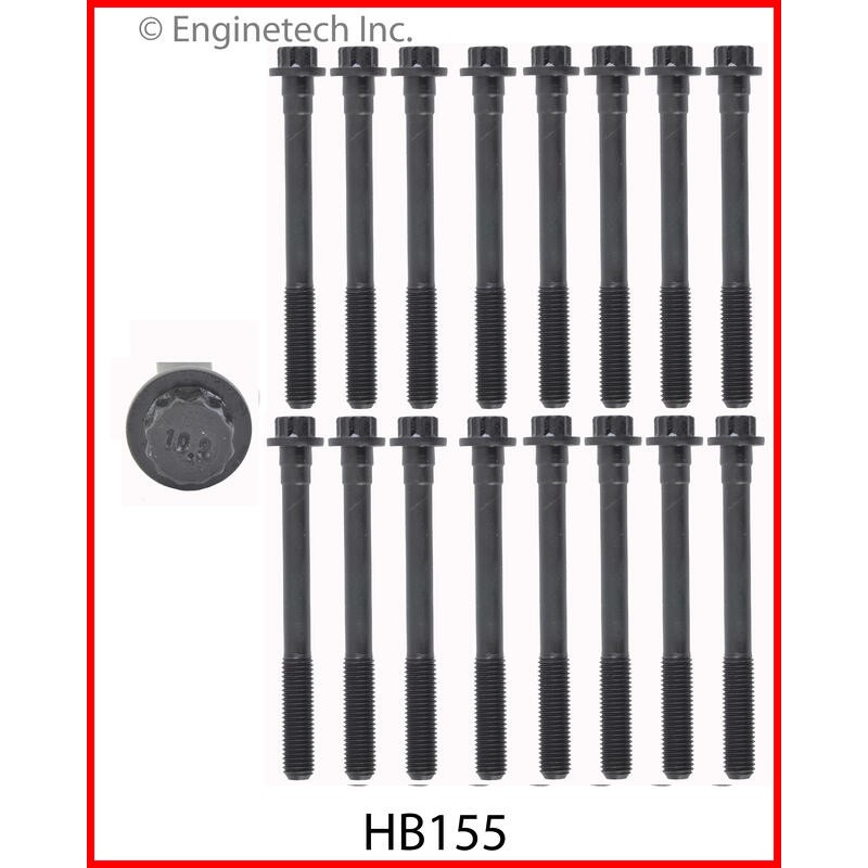 Enginetech Engine Cylinder Head Bolt Set HB155;