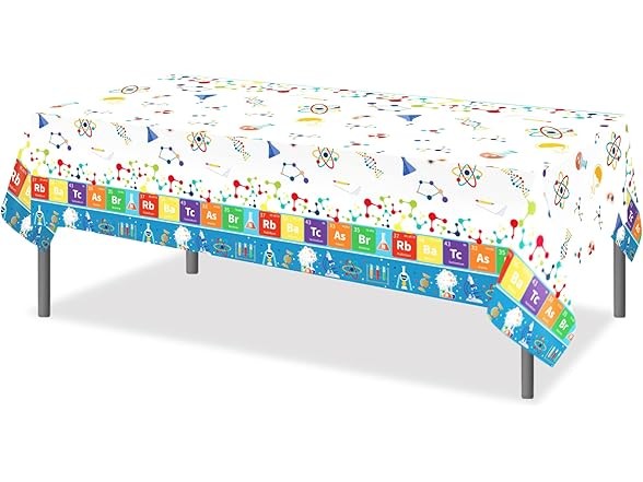 4 Pack Science Party Tablecloths