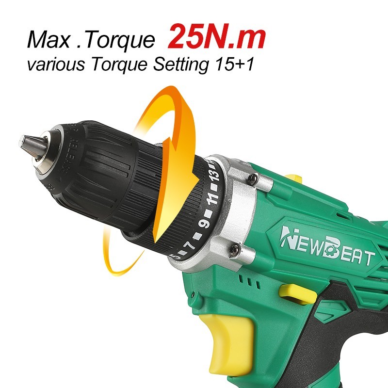 Multi-function 12V Electric Drill Screwdriver Kit Variable Speed w/ Flexible Sha