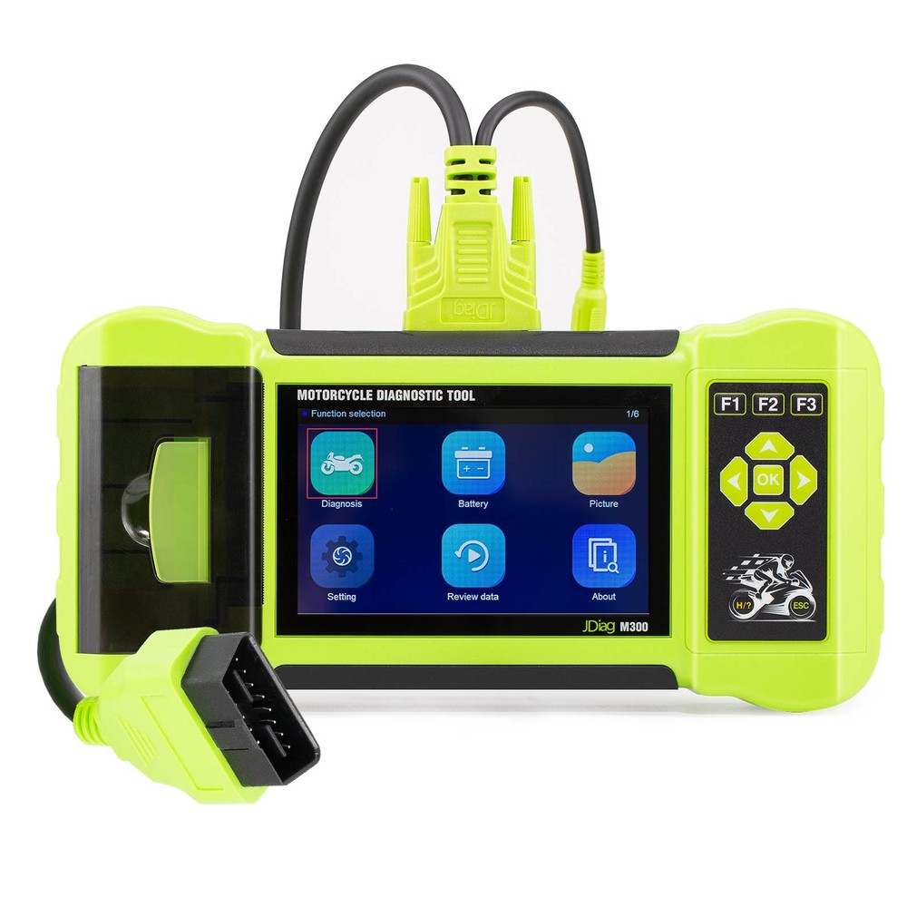 JDiag M300 Motorcycle Code Reader Scanner Diagnostic Tool ABS Battery Analysis