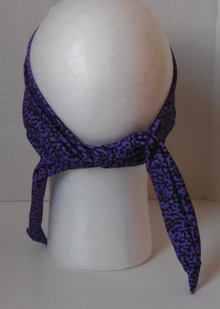 Nike Studio Twist Printed Head Tie Purple/Black/Ice Blue