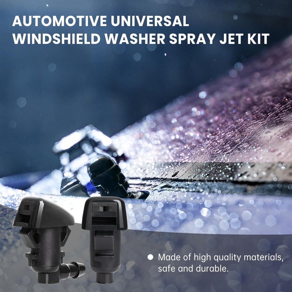 2PCS Front Windshield Washer Nozzle Fit for 2008-2012 Jeep Liberty