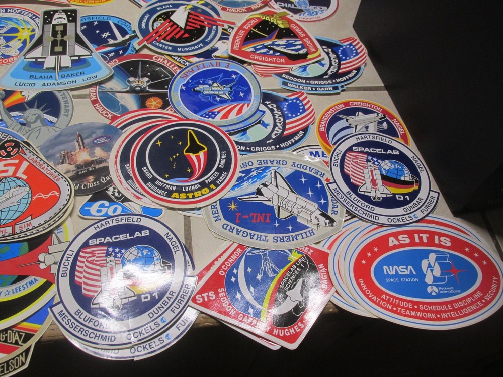 NICE MIXED LOT OF 79 Space Shuttle Decals