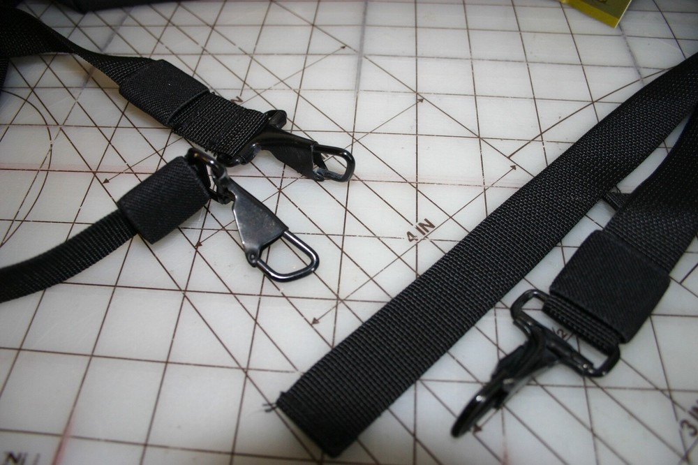 NWT, ROTHCO GI PLUS PACK SHOULDER STRAPS, BLACK