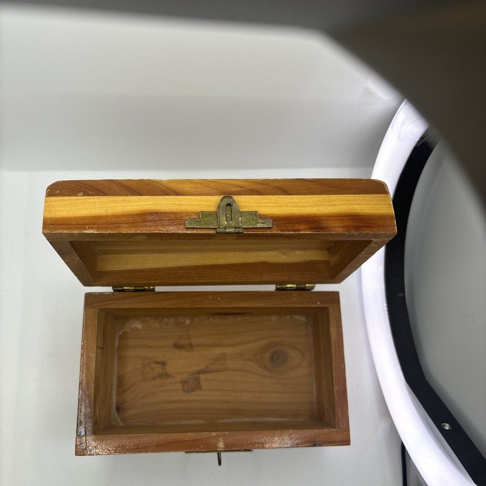 Vintage Cedar Mini Hand Made Hope Chest