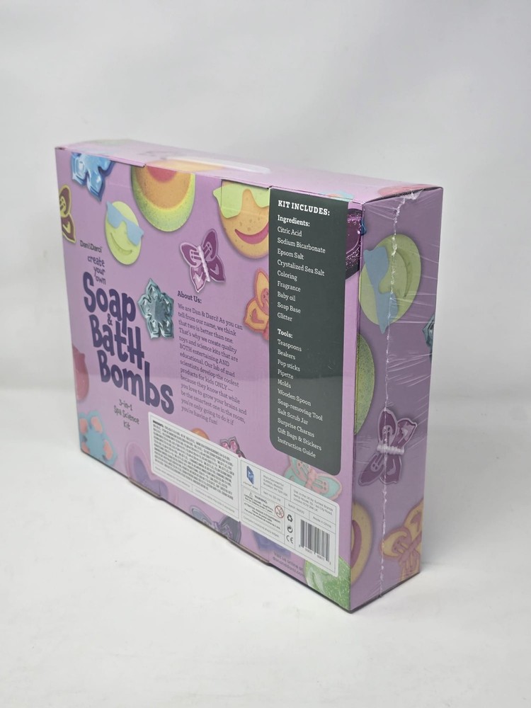 Dan & Darci Create Your Own Soap & Bath Bombs 3-in-1 Spa Science Kit